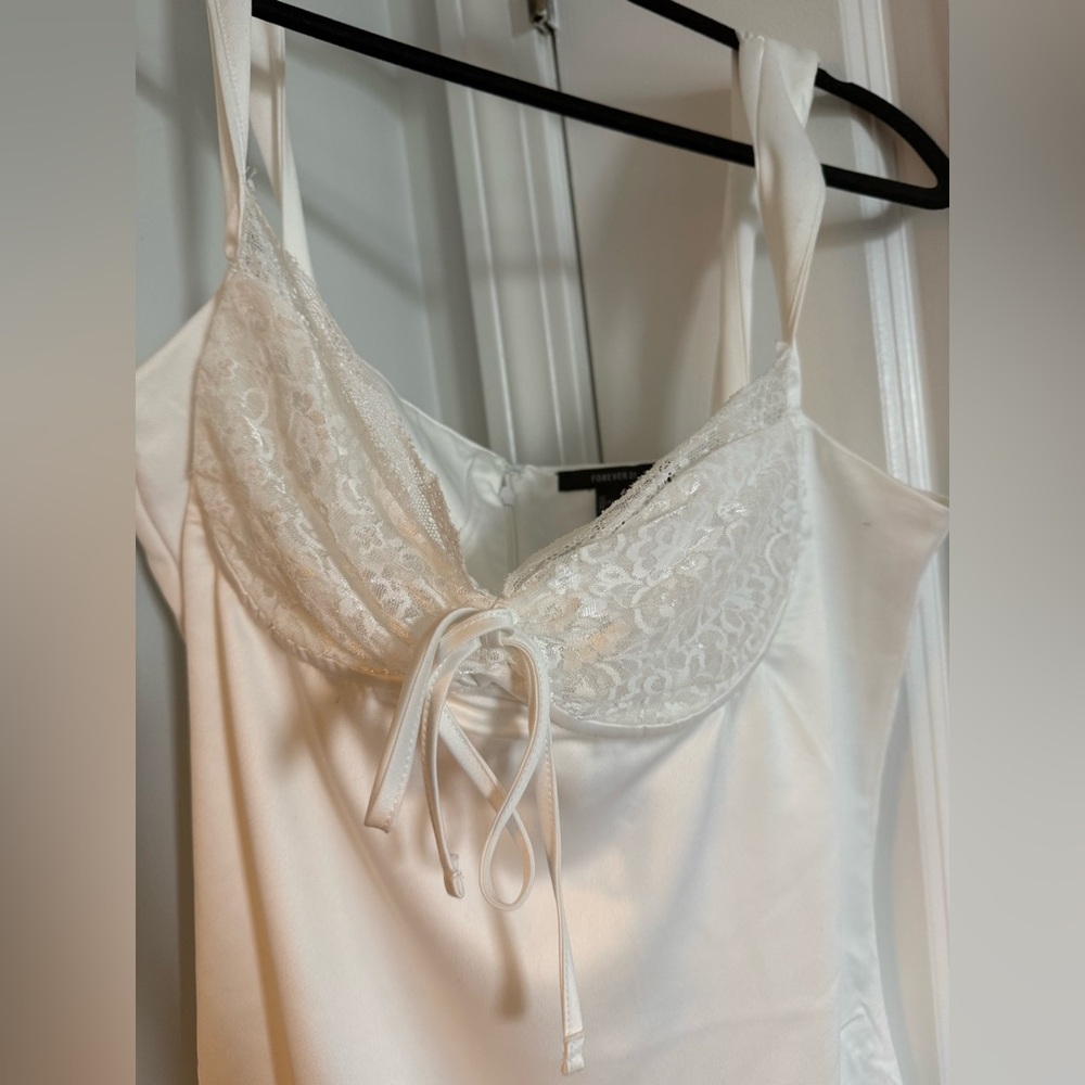 Forever 21 White Lace Mini Dress - Picture 4 of 4
